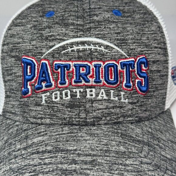 NWT Patriots Hat Fitted Size L/XL White Mesh by The Game, New England Cap - Picture 4 of 11